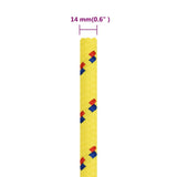 Boat Rope Yellow 14 mm 100 m Polypropylene 152623