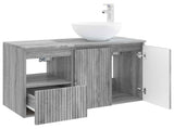 Bathroom Furniture Set 2 pcs Grey Sonoma Engineered Wood 3404030