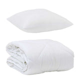 Duvet with Pillow 2 pcs White Microfiber 3376588