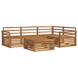 Outdoor Sofa Set 5 pcs Natural Solid Acacia Wood 3373419