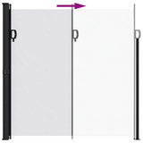 Retractable Side Awning White 200x600 cm 4004556