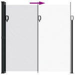 Retractable Side Awning White 200x600 cm 4004556