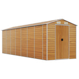 Garden Shed Light brown Galvanised steel Large Garden Shed 3188281