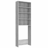 Washing Machine Cabinet Grey Sonoma 64x24x190 cm 815952