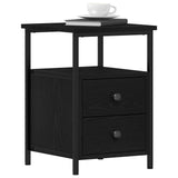 Bedside Cabinets 2 pcs Black Oak 34x35.5x50 cm Engineered Wood 862138
