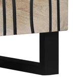 Bedside Cabinet with Drawer White and Black 50 x 33 x 60 cm 4017983