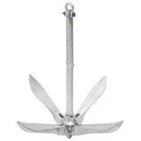 Folding Anchor with Rope Silver 10 kg Hot Dip Galvanized Cast Iron 94279
