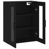 Wall Mounted Cabinet Black 69.5x34x90 cm 828501