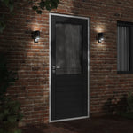 ZNTS Outdoor Wall Lights with Sensors 2pcs Black Die-cast Aluminium 4006317