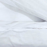 Duvet Cover Set White 155x220 cm Cotton 136167