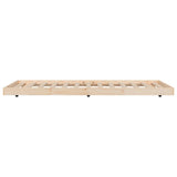 Bed Frame without Mattress 90x200 cm Solid Wood Pine 823494