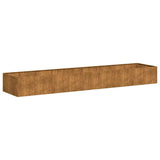 Planter Rusty 360x80x40 cm Weathering Steel 860772