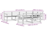 Outdoor Sofa Set 7 pcs Natural Solid Acacia Wood 3366522