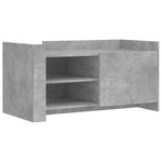 ZNTS Coffee Table Concrete Grey 100x50x50 cm Engineered Wood 848363