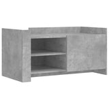 ZNTS Coffee Table Concrete Grey 100x50x50 cm Engineered Wood 848363