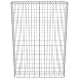 Gabion Wall with Covers Galvanised Steel 100x20x150 cm 143579