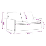 2 Seater Sofa Pink 130 x 81 x 82 cm Velvet 42041058
