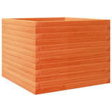 Garden Planter Wax Brown 60x60x45.5 cm Solid Wood Pine 847250