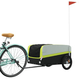 Bike Trailer Black and Green 45 kg Iron 94053