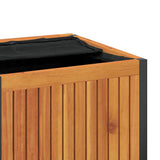 Outdoor Cushion Box 45x45x45/53 cm Solid Wood Acacia and Steel 367607