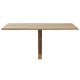 Folding Table Oak Engineered wood Compact Foldable 243053