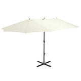 Parasol Sand Polyester and Aluminium Extra Large Collapsible 44868