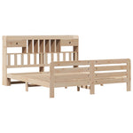 Bookcase Bed without Mattress 180x200 cm Super King Solid Wood Pine 3309971