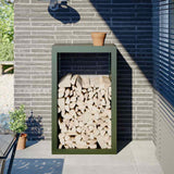 Firewood Rack Green 60x40x100 cm Steel 850992
