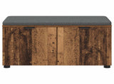 Hall Bench Old Wood 80 x 38 x 46 cm Engineered Wood and Fabric 891486