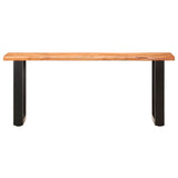 Live Edge Bench 110 cm Solid Acacia Wood and Steel 286456