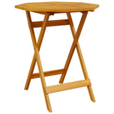 Folding Bistro Set Folding 3 pcs Brown Solid Acacia Wood 3375698