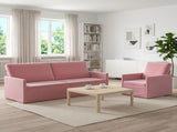 Sofa Set 2 pcs Pink Velvet 3433220