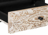 Coffee Table with Drawer White 80 x 54 x 40 cm Solid Mango Wood 4018381