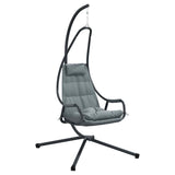 Hanging Egg Chair Folding Anthracite 94 x 107 x 196.5 cm Steel 42003852