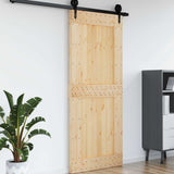 Door NARVIK Natural 95 x 210 cm Solid Pine Wood 42047092