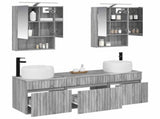Bathroom Cabinet Set 5 pcs Grey Sonoma 50 x 14.5 x 70 cm 3406644