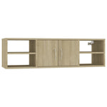 Wall Shelf Sonoma Oak 102x30x29 cm Engineered Wood 806259