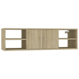 ZNTS Wall Shelf Sonoma Oak 102x30x29 cm Engineered Wood 806259