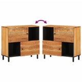 Side Cabinet 80x33x75 cm Solid Wood Acacia 356882