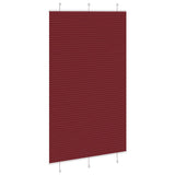 Pleated Blind Bordeaux Red 120x200 cm Fabric Width 119.4 cm Polyester 4015266