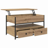 Coffee Table Artisan Oak 85 x 50 x 50 cm Engineered Wood 883056