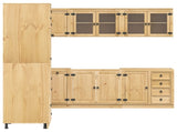 Cabinet with Drawer SKI 14 pcs Honey Brown Solid Pine Wood 3392646