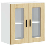 Kitchen Wall Cabinet with Glass Door Porto Sonoma Oak 854150