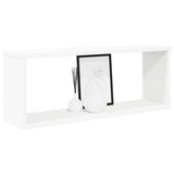 Wall Shelf Set of 2 White Engineered wood 807133