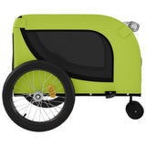 Pet Bike Trailer Green and Black Oxford Fabric and Iron 94032