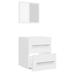Bathroom Cabinet with Mirror White 41x38.5x48 cm Engineered Wood 804818