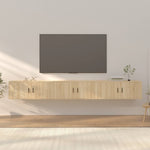 Wall-mounted TV Cabinets 3 pcs Sonoma Oak 100x34.5x40 cm 3188377