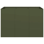 ZNTS Planter Olive Green 120x80x80 cm Steel 860790