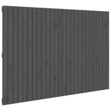 Wall Headboard Grey 166x3x110 cm Solid Wood Pine 824960