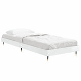 Bed Frame without Mattress High Gloss White 75x190 cm Small Single 832207